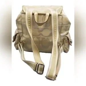 Coach | Bags | Coach Poppy Signature Sateen Lurex Backpack 
